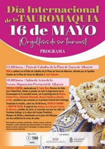El próximo 16 de mayo, primer Día Internacional de la Tauromaquia