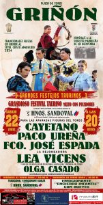 Festival taurino en Griñón homenaje a la Dinastía Bienvenida