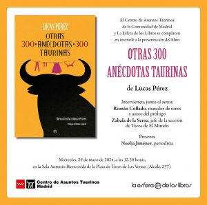Se presenta en Las Ventas un libro sobre el anecdotario taurino