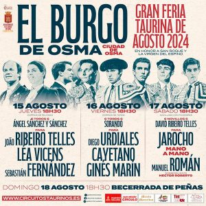 El Burgo de Osma presenta su Feria Taurina 2024