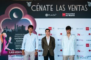 Pedro Gallego, Manuel Caballero y Bruno Aloi, en la 1ª de 'Cénate Las Ventas'