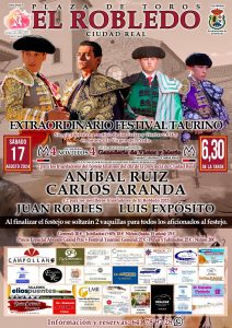 El Robledo apuesta por los toreros triunfadores del festival taurino de Ciudad Real
