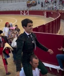 El novillero Pedro Montaldo triunfa en Teruel