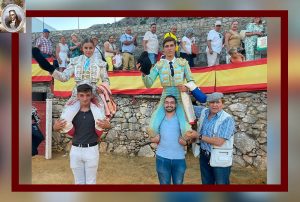 Ángel Pérez y Olga Casado, abren la 'Puerta Grande' en Villaluenga del Rosario