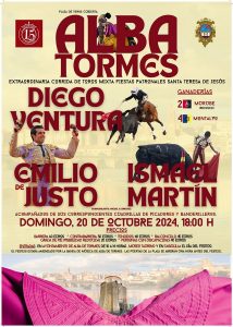 Diego Ventura, Emilio de Justo e Ismael Martín, en Alba de Tormes