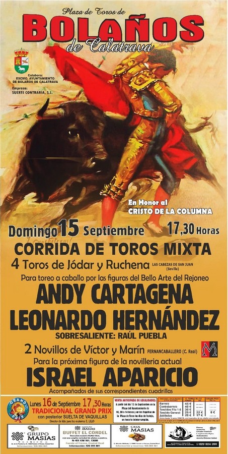 Corrida de toros mixta en Bolaños de Calatrava