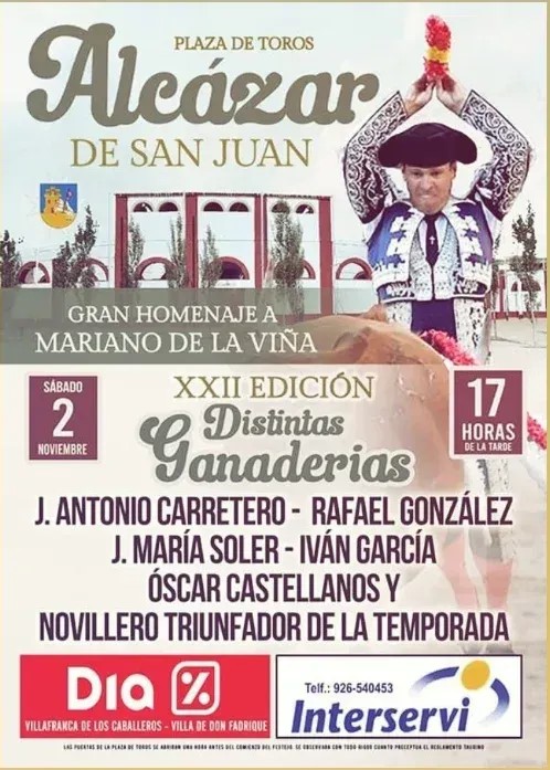 El festival taurino de los banderilleros homenajeará a Mariano de la Viña