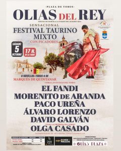 Olías del Rey define el cartel de su festival taurino