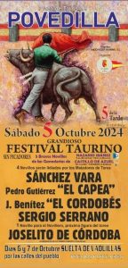 El festival taurino de Povedilla ya tiene cartel