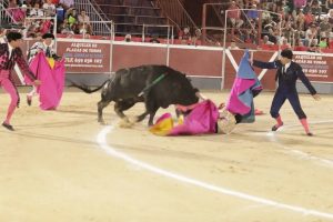 Grave cornada en el cuello al novillero César Pacheco en Calasparra