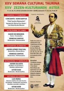 XXV Semana Cultural del Club Taurino Mazzantini