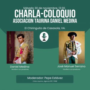 Daniel Medina presentará su nueva Asociación Taurina