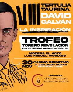 Premio para David Galván en Martos