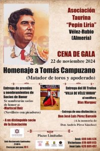 Homenaje a Tomás Campuzano en Vélez-Rubio