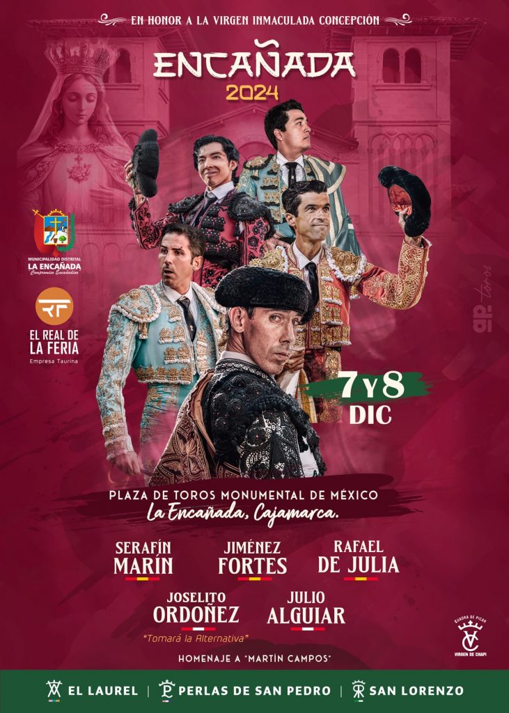 Cartel de lujo para la Feria Taurina "La Encañada"