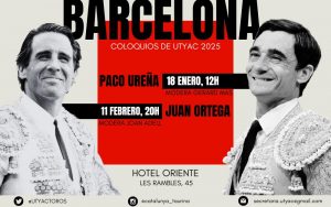 Paco Ureña y Juan Ortega, con la afición de Barcelona