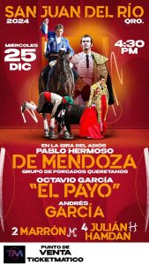 Corrida navideña en San Juan del Río