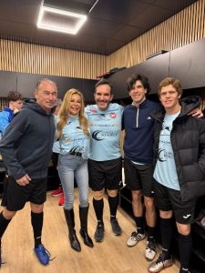 Borja Jiménez, en el partido benéfico de la Fundación Aless Lequio