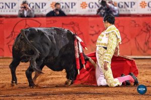 Diego San Román pasea la única oreja en La México