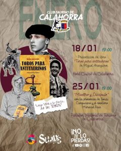 Calahorra programa dos actos taurinos para el mes de enero