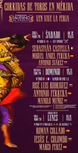 Rematados los carteles del Carnaval Taurino de Mérida