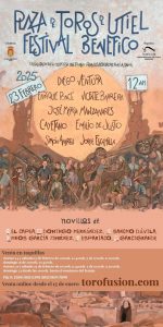 Cartel con figuras del toreo para el festival de Utiel