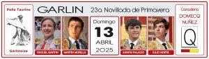 La novillada de primavera de Garlin remata su cartel