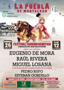 Festival taurino benéfico en La Puebla de Montalbán