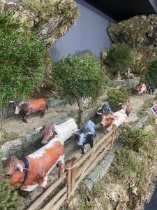 Diego García, voluntario en el belén de Sanse