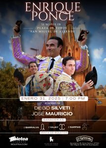 Enrique Ponce se despedirá de San Miguel de Allende