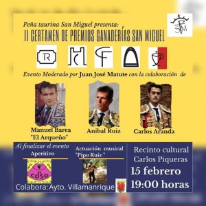 Entrega de premios taurinos en Villamanrique