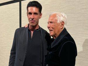 Alejandro Talavante, en el desfile de Armani en Milán
