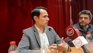 Antonio Puerta, en el Real Club Taurino de Murcia