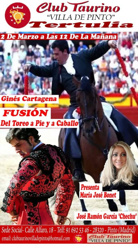 Ginés Cartagena y Chechu, coloquio en Pinto
