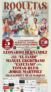 Gran festival taurino benéfico en Roquetas de Mar