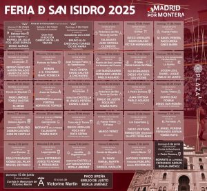 Los carteles de la Feria de San Isidro 2025