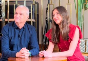 Ramón García y Berenice Lobatón, en la Gala de San Isidro