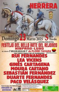 Festejo de rejones hispano-luso en Herrera