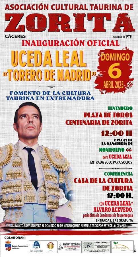 Inauguración de la Asociación Cultural Taurina de Zorita