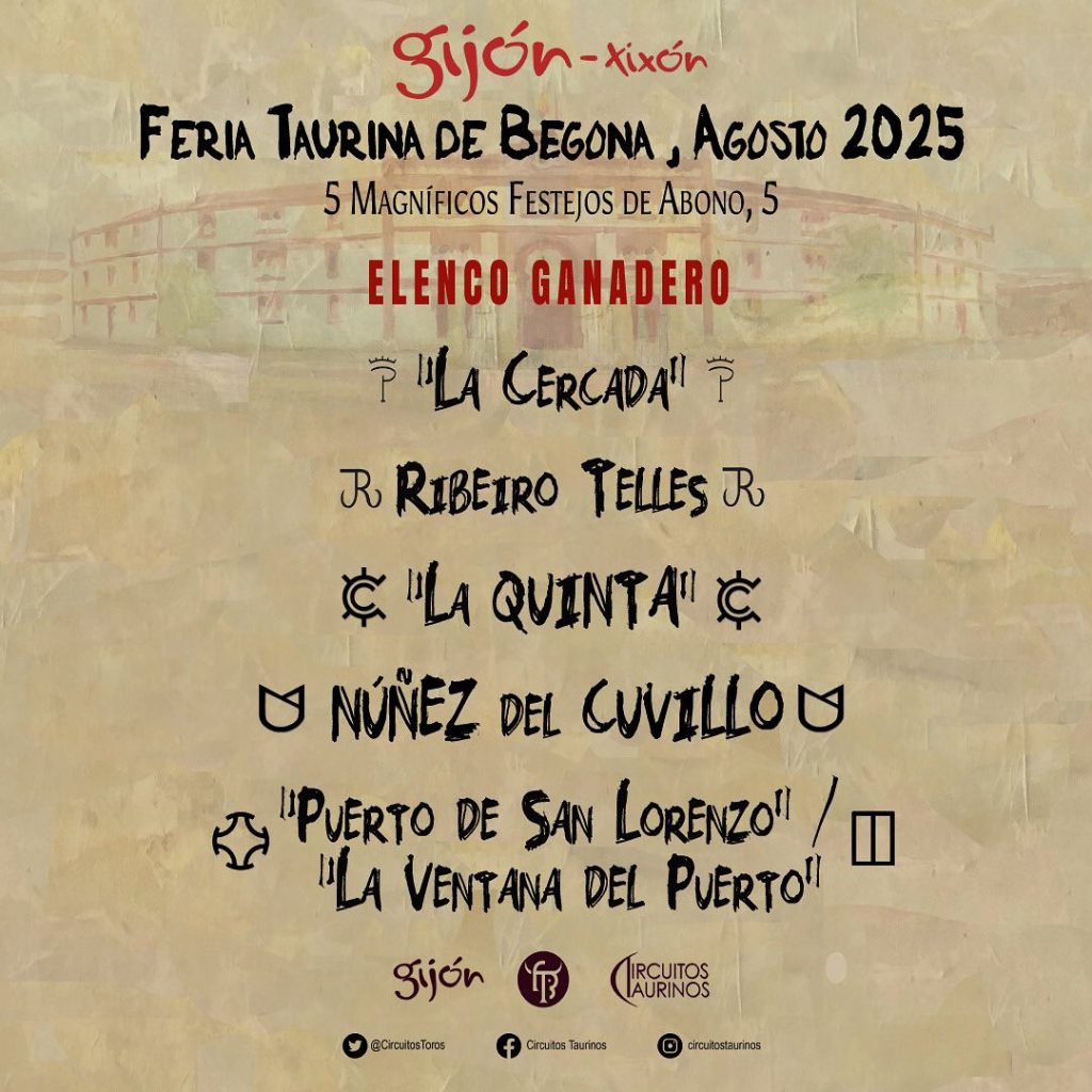 Ganaderías para la Feria de Begoña de Gijón