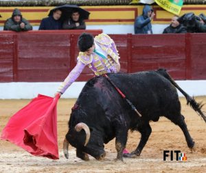 Ganas y buen toreo de los novilleros ante el diluvio en Olivenza