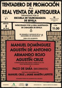 Tentadero de promoción de la Escuela Taurina de Sevilla