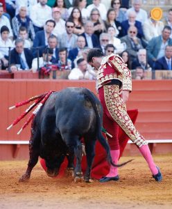 Un esforzado Román marida con los toros de Jerez