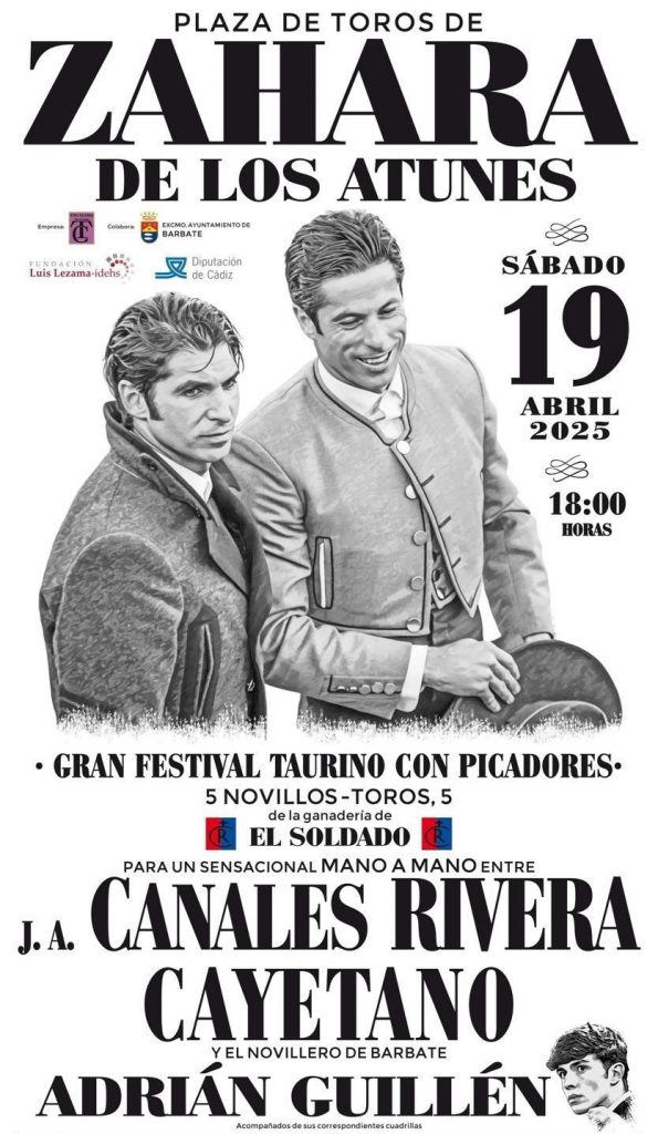 Zahara de los Atunes celebrará un festival taurino el 19 de abril