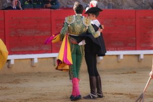Pedro Gallego y Gonzalo Capdevila, a hombros en Cortegana