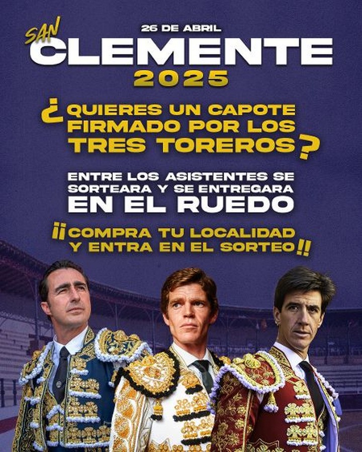 Interesante iniciativa de los tres toreros en San Clemente