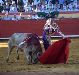 A oreja por coleta con los Veraguas en Palos de la Frontera
