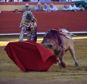 A oreja por coleta con los Veraguas en Palos de la Frontera
