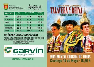 Cartel de campanillas en el San Isidro de Talavera