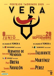 Vera presenta dos corridas de toros para la temporada 2025